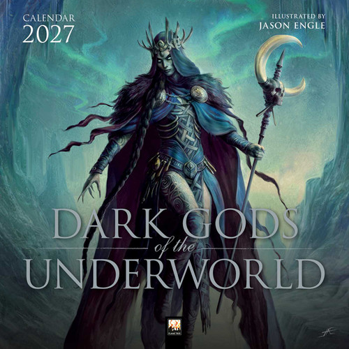 Dark Gods of the Underworld: Illustrated by Jason Engle Wall Calendar 2027 (Art Calendar) by Flame Tree Studio, 9781806940172