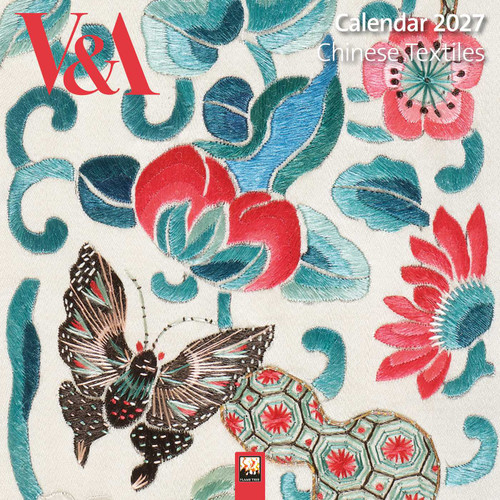 V&A: Chinese Textiles Mini Wall Calendar 2027 (Art Calendar) by Flame Tree Studio, 9781806941421