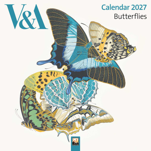 V&A: Butterflies by E.A. Séguy Mini Wall Calendar 2027 (Art Calendar) by Flame Tree Studio, 9781806941438