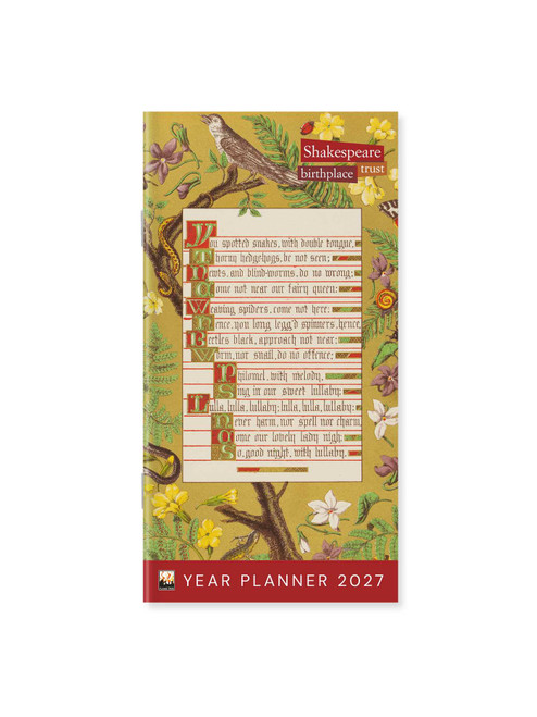 Shakespeare Birthplace Trust 2027 Year Planner - Month to View by Flame Tree Studio, 9781806942237