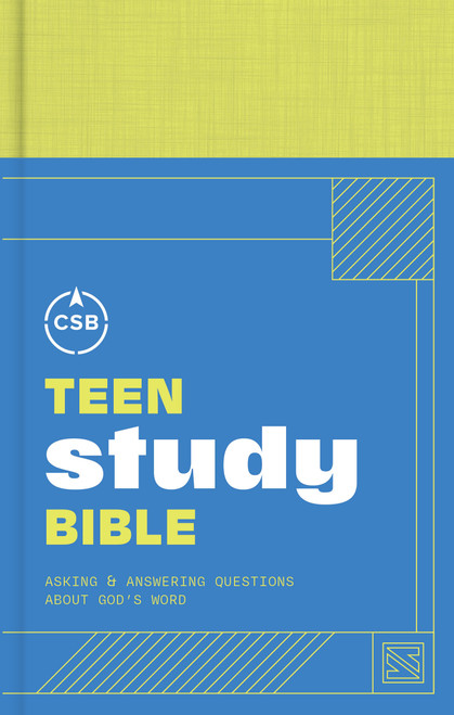 CSB Teen Study Bible, Optimal Type, Yellow Hardcover (Asking and Answering Questions About God's Word) by CSB Bibles by Holman, 9798384552857