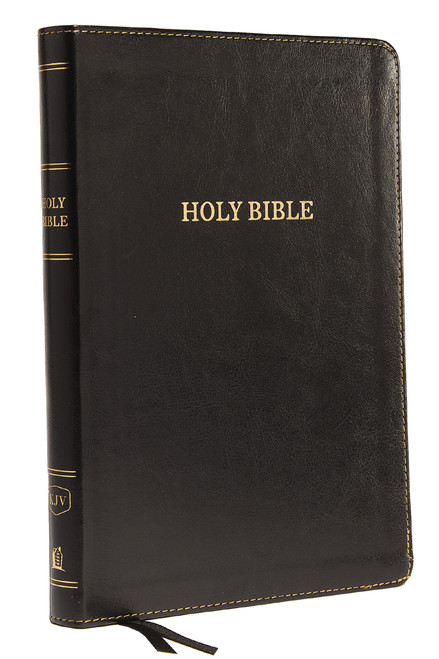 KJV Holy Bible: Large Print Thinline, Black Leathersoft, Red Letter, Comfort Print (Thumb Indexed): King James Version by Thomas Nelson, 9780785217664