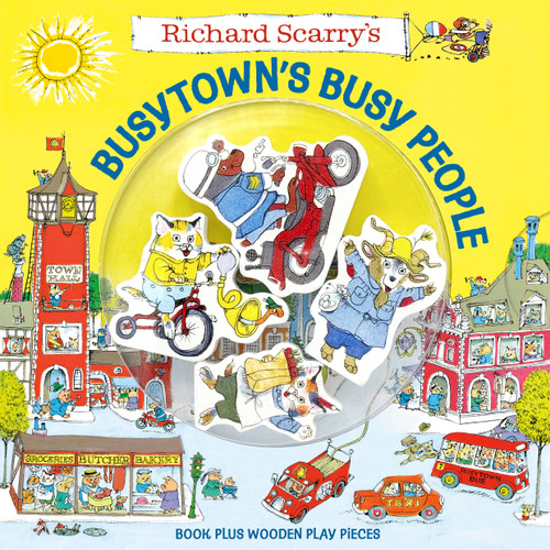 Richard Scarry's Busytown's Busy People (Book Plus Wooden Play Pieces) by Richard Scarry, 9798217123759