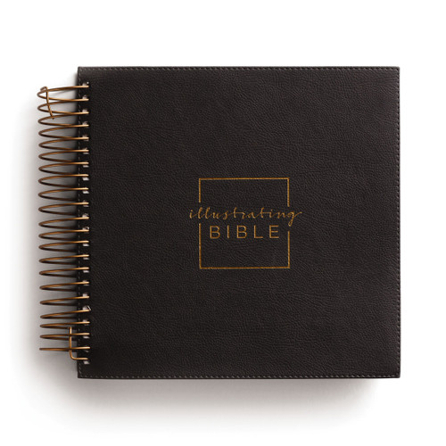 NIV, Spiral-bound Illustrating Bible, Softcover Spiral, Dark Gray (Draw, Write, and Reflect Your Way Through Scripture) by DaySpring, 9781644548745
