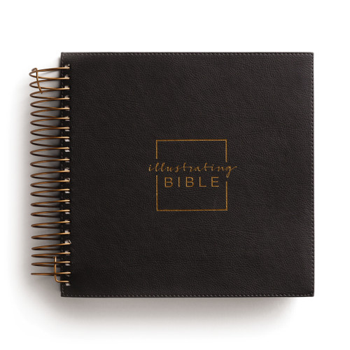 Illustrating Bible NIV - Spiral Bound Bible Journal, Dark Gray by DaySpring, 9781644548745