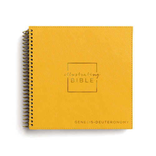 NIV, Spiral-bound Illustrating Bible: Genesis - Deuteronomy, Leathersoft Spiral, Yellow (Draw, Write, and Reflect Your Way Through Scripture) by DaySpring, 9798886028706