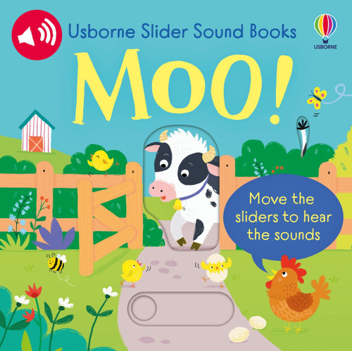 Slider Sound Books Moo! by Sam Taplin, Ailie Busby, 9781836050568