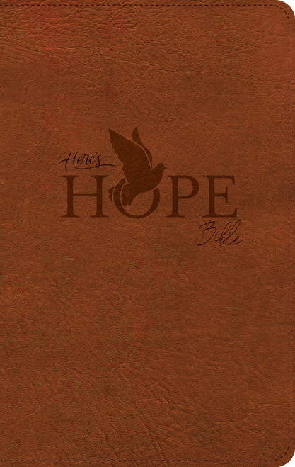 CSB Here's Hope Bible, Burnt Sienna LeatherTouch by CSB Bibles by Holman, 9798384552758