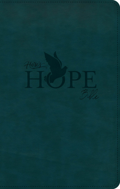 CSB Here's Hope Bible, Dark Teal LeatherTouch by CSB Bibles by Holman, 9798384552765