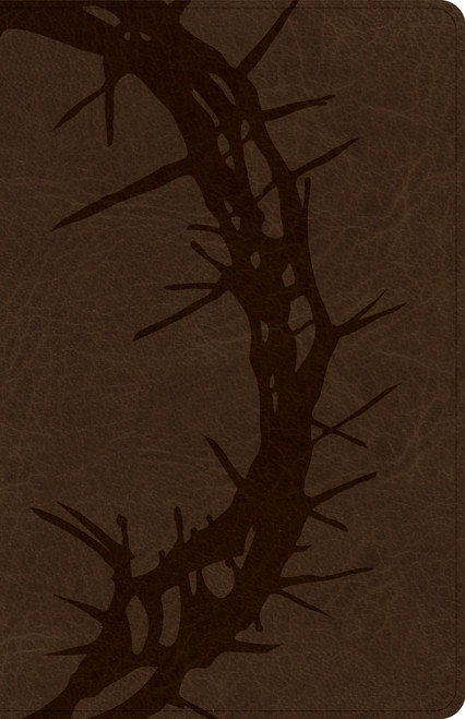 CSB Large Print Personal Size Reference Bible, Optimal Type, Digital Study Edition, Brown Crown of Thorns LeatherTouch by CSB Bibles by Holman, 9798384553007