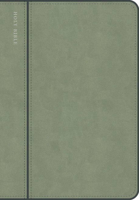 CSB Personal Size Giant Print Bible, Optimal Type, Digital Study Edition, Sage SuedeSoft LeatherTouch by CSB Bibles by Holman, 9798384553076