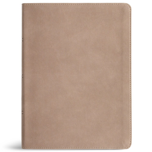 KJV Single-Column Wide-Margin Bible, Sand LeatherTouch by Holman Bible Publishers, 9798384553151