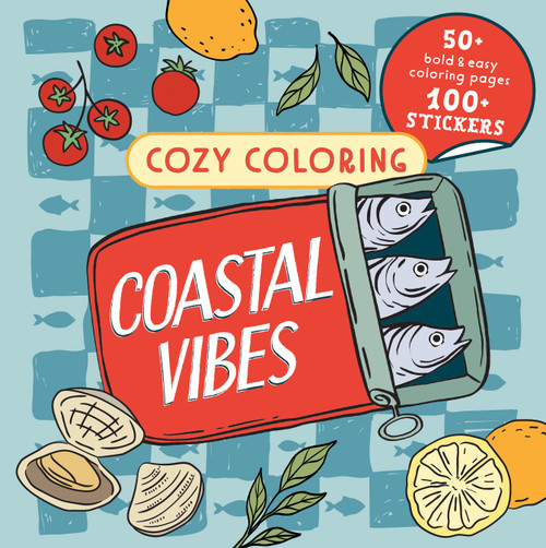 Cozy Coloring Coastal Vibes (With Stickers) by Claire Lee, Parragon Books, 9798890195388