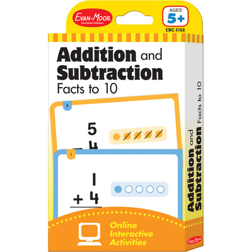Addition And Subtraction Facts To 10 - Flashcards (Miniature Edition) by Evan-Moor Educational Publishers, 9781609639464