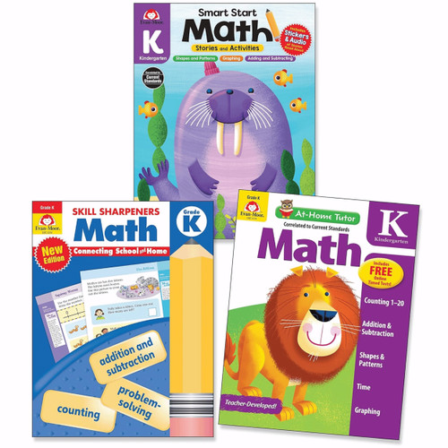 My First Math Workbooks Pack, Kindergarten by Evan-Moor Educational Publishers, 9781645143222