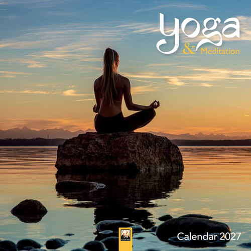 Yoga & Meditation Wall Calendar 2027 (Art Calendar) by Flame Tree Studio, 9781806940233