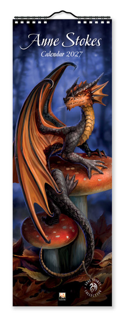 Anne Stokes Slim Calendar 2027 (Art Calendar) by Flame Tree Studio, 9781806941568