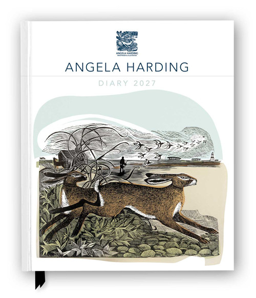 Angela Harding 2027 Desk Diary Planner - Week to View, Illustrated throughout by Flame Tree Studio, 9781806941674