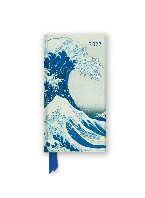 Katsushika Hokusai: The Great Wave 2027 Luxury Slimline Pocket Diary Planner - Week to View (Miniature Edition) by Flame Tree Studio, 9781806942145
