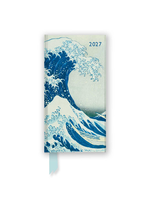 Katsushika Hokusai: The Great Wave 2027 Luxury Slimline Pocket Diary Planner - Week to View (Miniature Edition) by Flame Tree Studio, 9781806942145