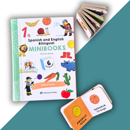 Spanish and English Bilingual Minibooks - My First Words by Editorial El Pirata, Editorial El Pirata, Pam López, Pam López, 9788419898883