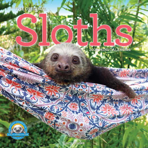 Original Sloths Mini Wall Calendar 2027 (Celebrate Life in the Slow Lane) by Lucy Cooke, Pink Tree Frog Productions, LLC, Workman Calendars, 9781523533718