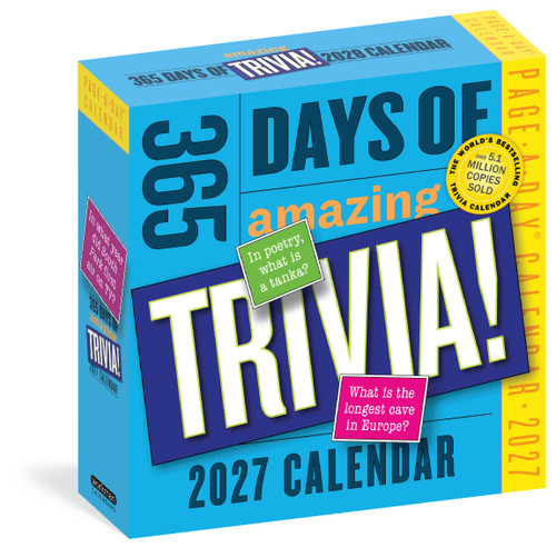 365 Days of Amazing Trivia Page-A-Day® Calendar 2027 (The World's Bestselling Trivia Calendar) by Workman Calendars, 9781523533916