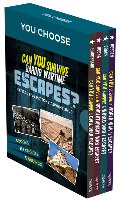 You Choose: Can You Survive Daring Wartime Escapes? 4-Book Boxed Set by Jessica Gunderson, Blake Hoena, Eric Braun, Matt Doeden, 9798875237027