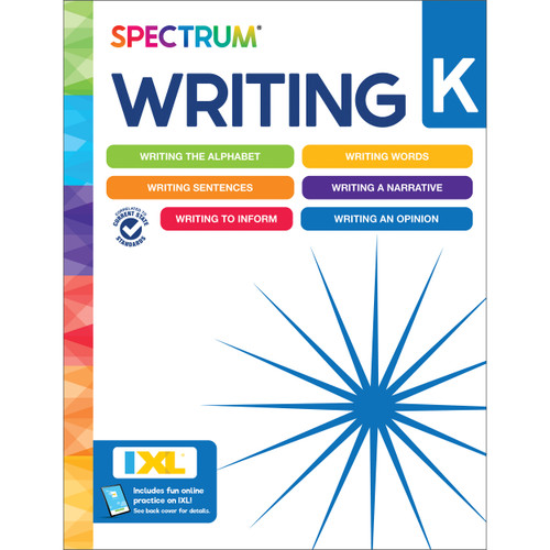 Spectrum Writing Workbook, Grade K by Spectrum, Carson Dellosa Education, 9781483878140