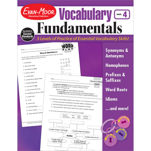 Vocabulary Fundamentals, Grade 4 by Evan-Moor Educational Publishers, 9781608236619