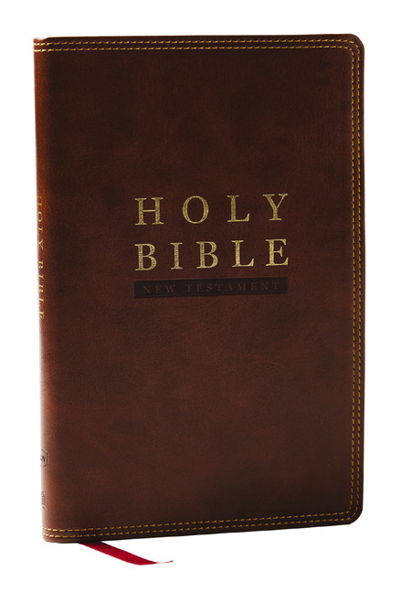 NKJV Super Giant Print New Testament, Brown Leathersoft, Red Letter, Comfort Print by , 9781400353187