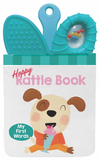 Happy Rattle Book - My First Words (Miniature Edition) by Little Genius Books, 9781968522193