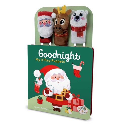 Goodnight My 3 Play Puppets - Santa's Friends by Little Genius Books, 9781968522322