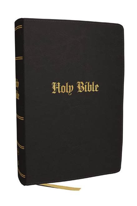 KJV Compact Large Print Bible, Black Leathersoft, Red Letter, Comfort Print (Miniature Edition), 9781400355587