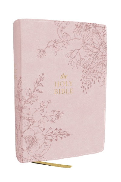 KJV Compact Large Print Bible, Pink Leathersoft, Red Letter, Comfort Print (Miniature Edition), 9781400355624