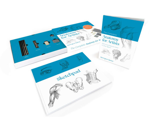 The Complete Anatomy for Artists Kit (Includes an Instructional Book, A Sketchpad, Pencils and More) by Barrington Barber, 9781398868496