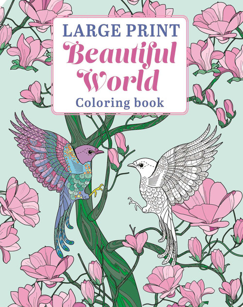 Large Print Beautiful World Coloring Book by Tansy Willow, 9781398871144