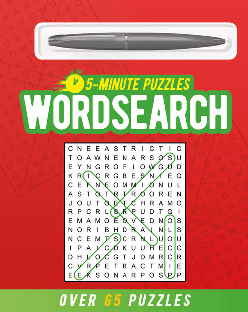5-Minute Wordsearch (includes ball-point pen) (Over 65 Puzzles) by Eric Saunders, 9781398874473