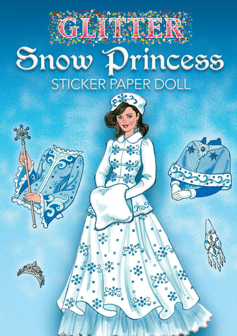 Glitter Snow Princess Sticker Paper Doll (Miniature Edition) by Eileen Rudisill Miller, 9780486471389