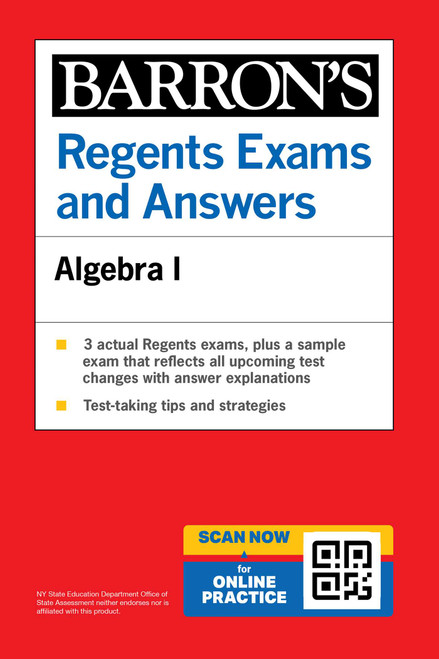 Regents Exams and Answers: Algebra I, Fifth Edition, (Barron's New York Regents) by Gary M. Rubinstein, 9798349703621