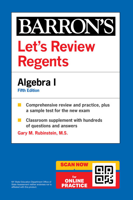 Let's Review Regents: Algebra I, Fifth Edition (Barron's New York Regents) by Gary M. Rubinstein, 9798349703638