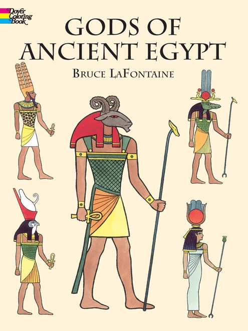 Gods of Ancient Egypt Coloring Book by Bruce LaFontaine, 9780486420882