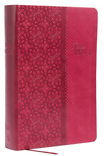 KJV Study Bible, Large Print, Leathersoft, Red/Pink, Red Letter (Second Edition) by Thomas Nelson, 9781401679507