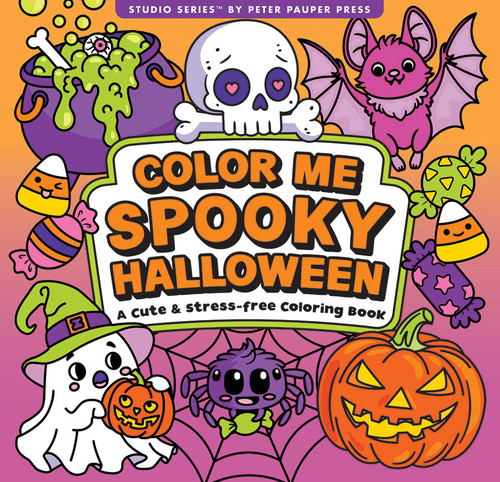 Color Me Spooky Halloween Artist's Coloring Book (31 single-sided designs on thick paper) by Peter Pauper Press Inc., 9781441348401