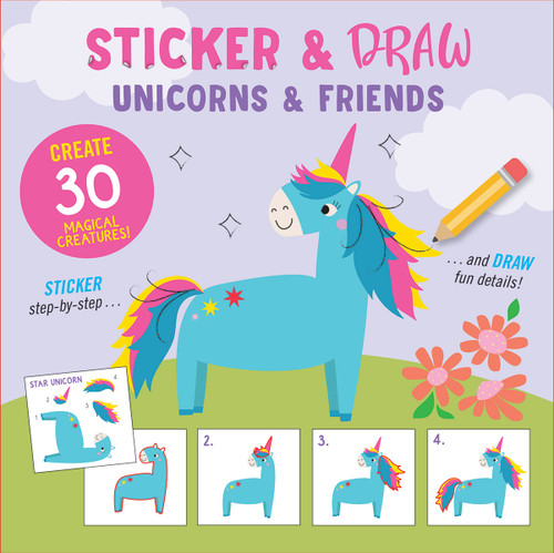 Sticker & Draw Unicorns & Friends (Create 30 Magical Creatures!) by Alice Potter, Peter Pauper Press Inc., 9781441348432