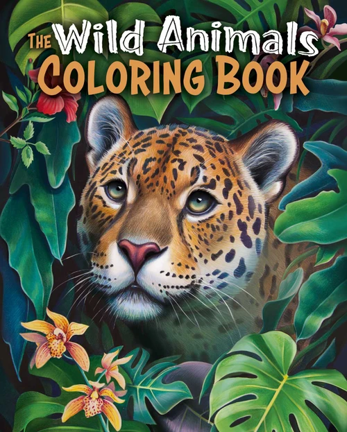 The Wild Animals Coloring Book (Over 45 Images to Color) by Tansy Willow, 9781398843394