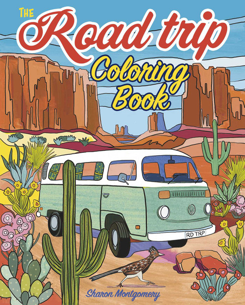 The Road Trip Coloring Book (Over 45 Scenic Images) by Sharon Montgomery, 9781398857841
