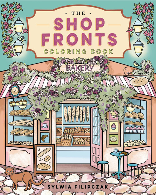 The Shop Fronts Coloring Book by Sylwia Fililczak, 9781398857919