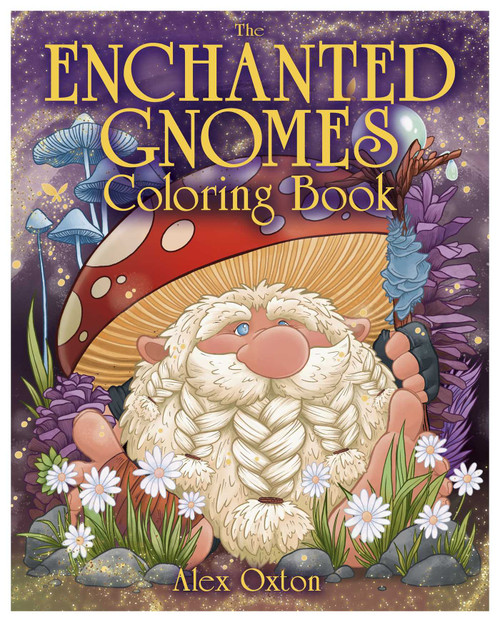 Enchanted Gnomes Coloring Book by Alex Oxton, 9781398858190