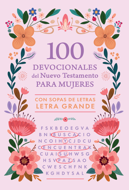 100 devocionales del Nuevo Testamento para mujeres: con sopa de letras  Letra Grande / 100 Devotionals  from the New Testament for.. (Spanish Edition) by Origen, 9798890985057